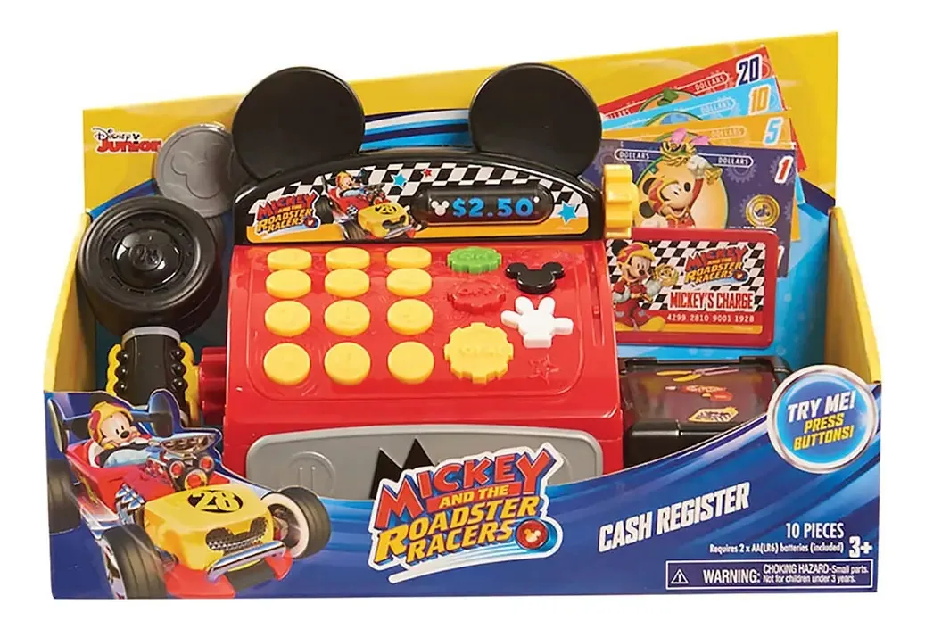 Just Play Mickey red toy cash register