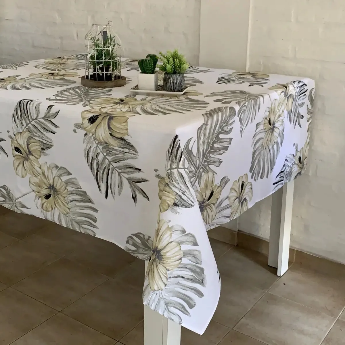 Toalhas de mesa impressas em jacquard 140x180 Color Flower's Jungle Design