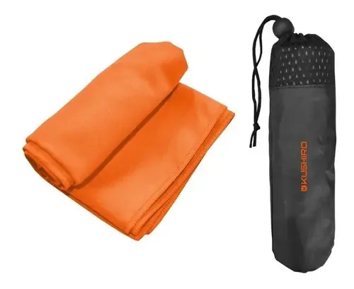 Toalha de secagem rápida esportiva de microfibra 40x80cm laranja Nome de design premium Cor da microfibra: laranja