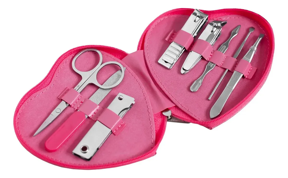 Conjunto de manicure Fascino Heart X8 peças