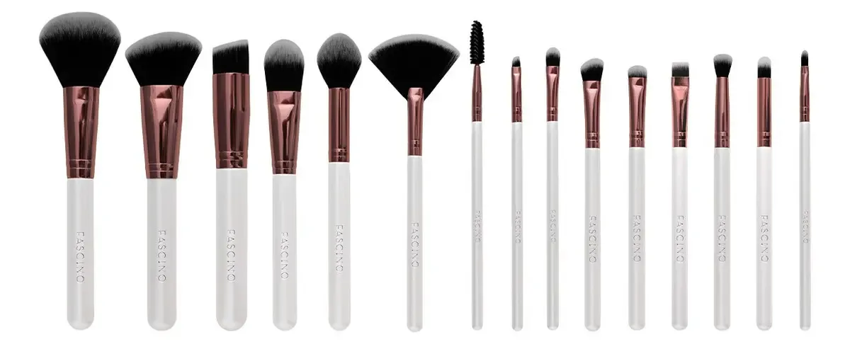 Conjunto Crueltyfree Fascino de 15 pincéis e pincéis de maquiagem