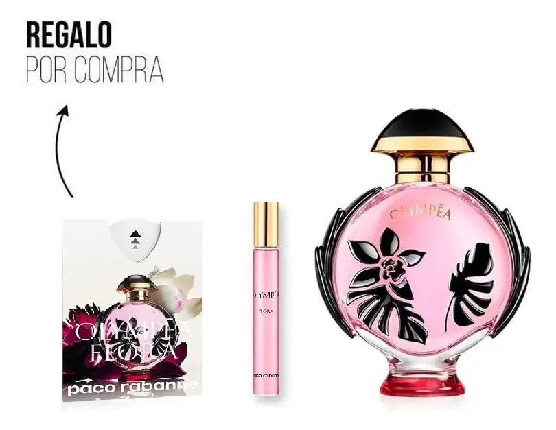 Conjunto de perfumes femininos Rabanne Olympea Flora Edp