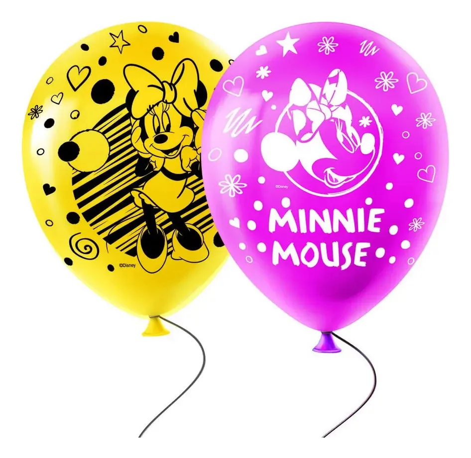 Globos Látex Otero Minnie Mouse Redondo Minnie Mouse 12 Minnie Mouse