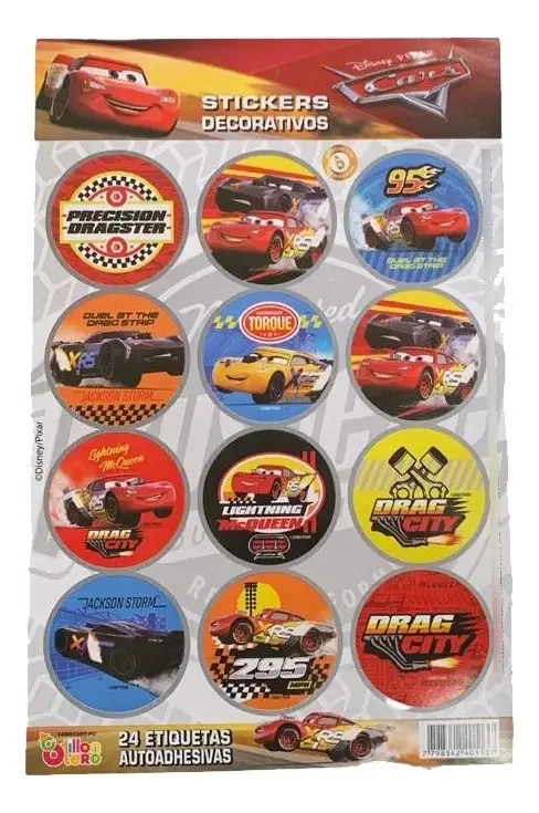 Adesivos decorativos Otero X 24 Un - Carros