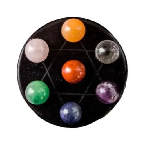 Conjunto 7 Chakras Obsidian Grill