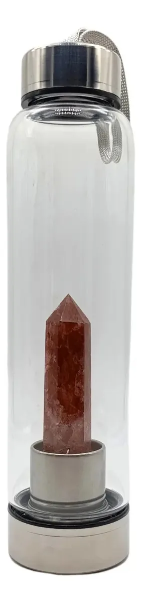 Garrafa de quartzo de cristal Strawberry Elixir