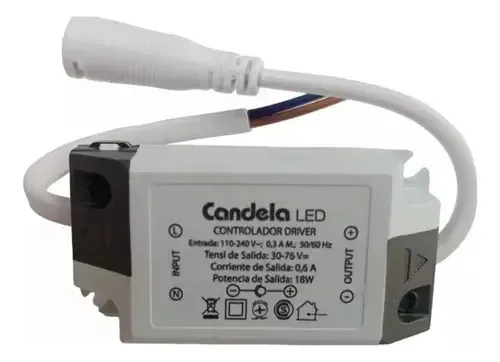 Transformador de 10 drivers para lâmpada de teto LED 18w Candela 7273
