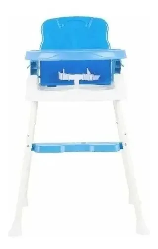 Cadeira de jantar Love Booster 3 em 1 vermelha 655 azul claro/branca