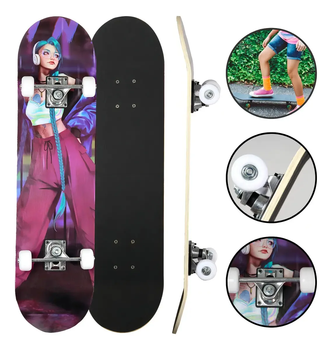 Skate Feminino Infantil | Aventura Com Estilo | Qualidade