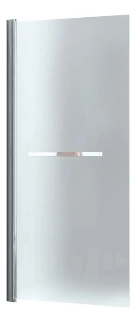 Toalheiro fosco com tela de chuveiro dobrável de 80 x 190 cm