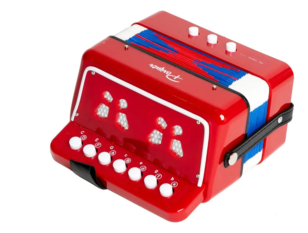 Botões vermelhos para crianças Accordion Verdulera Parquer