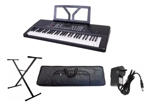 Teclado musical Parquer Estudio K180 61 teclas preto