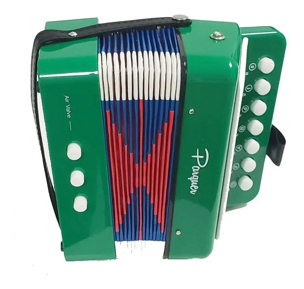 Botões verdes para crianças Green Garden Accordion Parquer