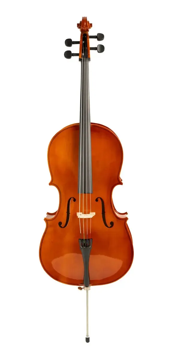 Estojo 1/4 de madeira de tília para violoncelo e violoncelo Segovia