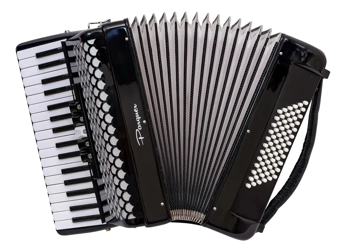 Accordeon A Piano Parquer 72 Baixos 34 Teclas Preto