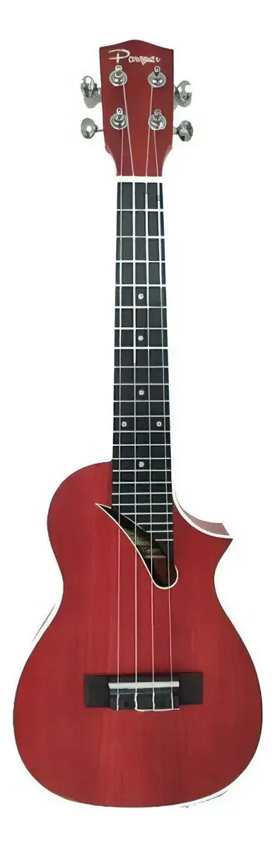 Ukulele de concerto acústico vermelho Parquer UK-11RD