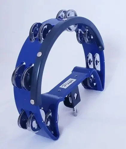 Pandeiro Hihat Parquer Crescent 32 Rattles Blue