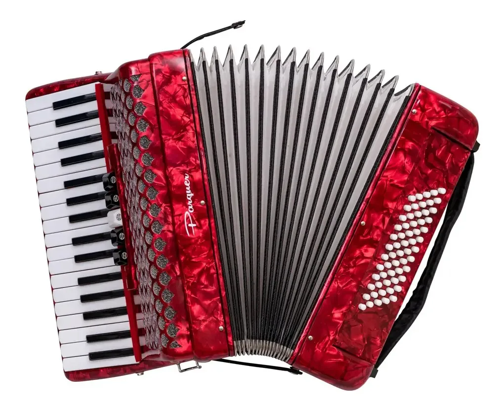 Acordeon Parquer 60 baixos 34 teclas 5 registros