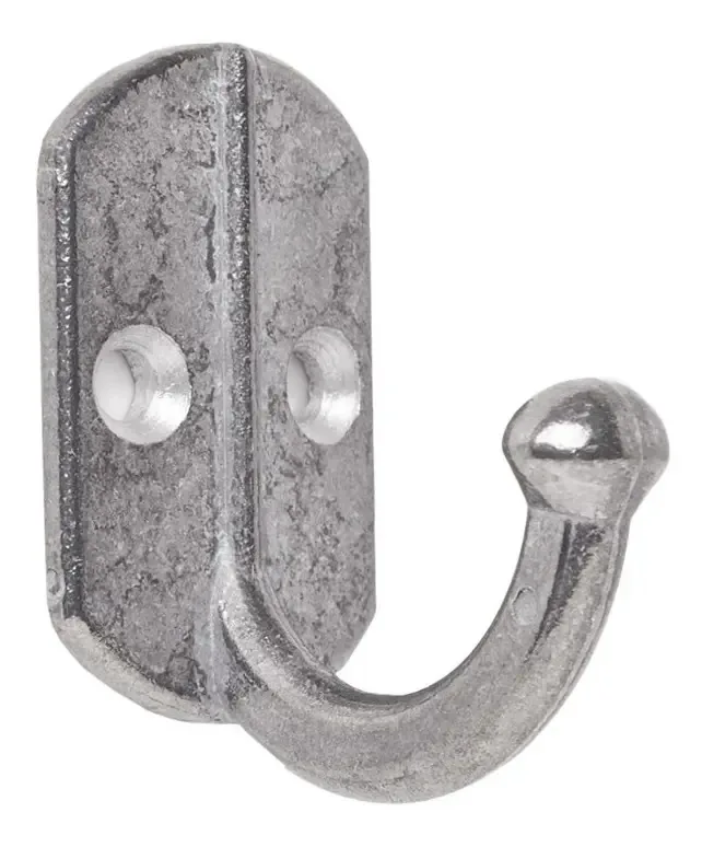 Rack de roupas Simple Hanger Hook, prata polida, prata