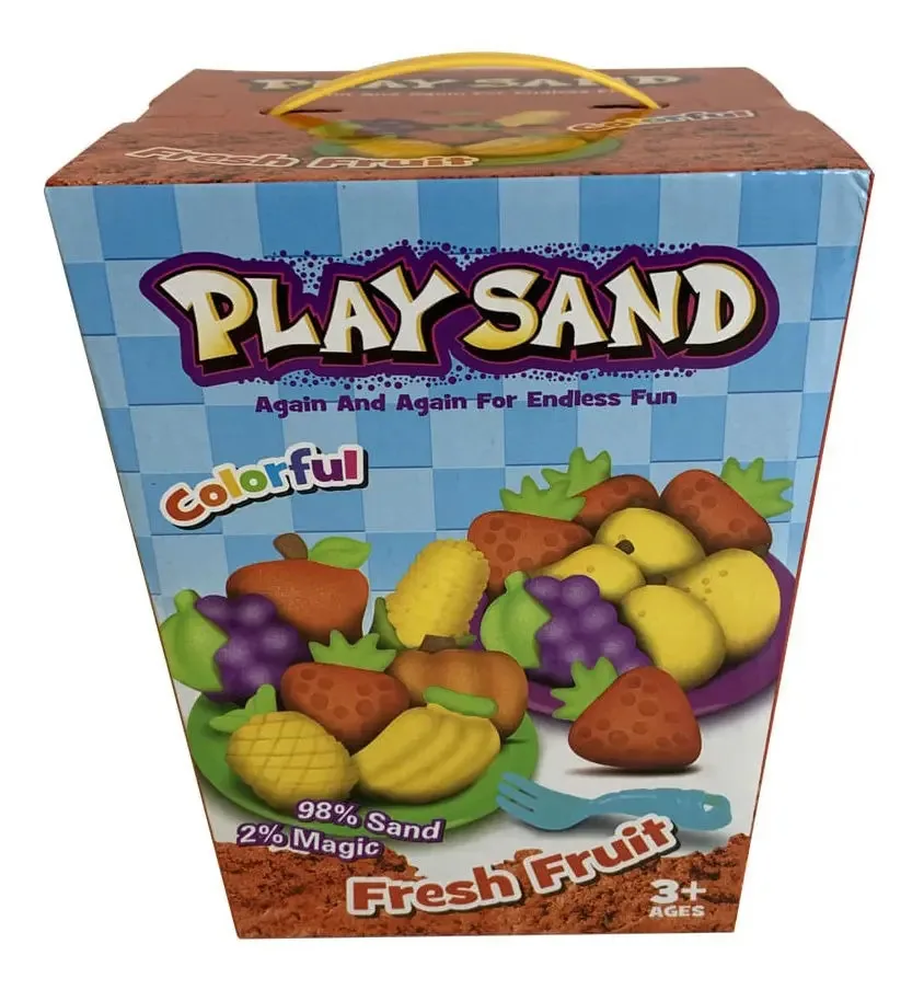 Arena Magica Jogue Sand Fruits com acessórios de várias cores