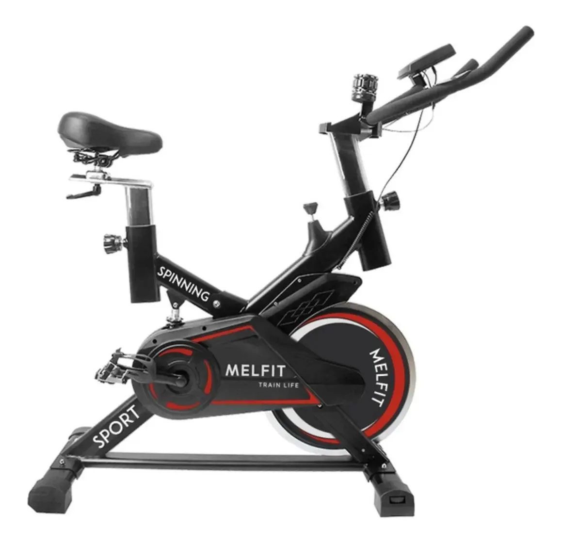 Bicicleta ergométrica Melfit F1001 cor preto