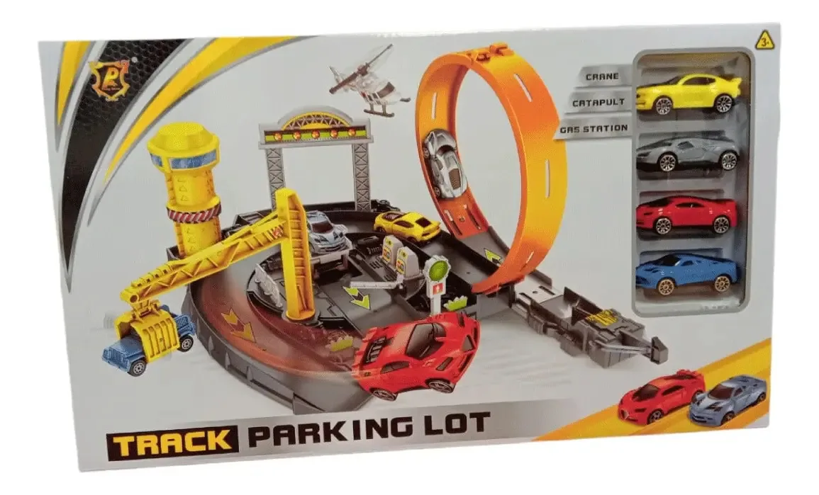 Rastreie o estacionamento com carros