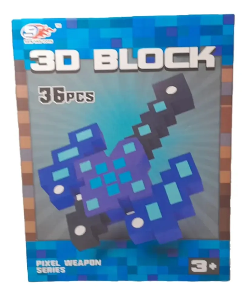 Eva Rubber Axe 3d 36 peças