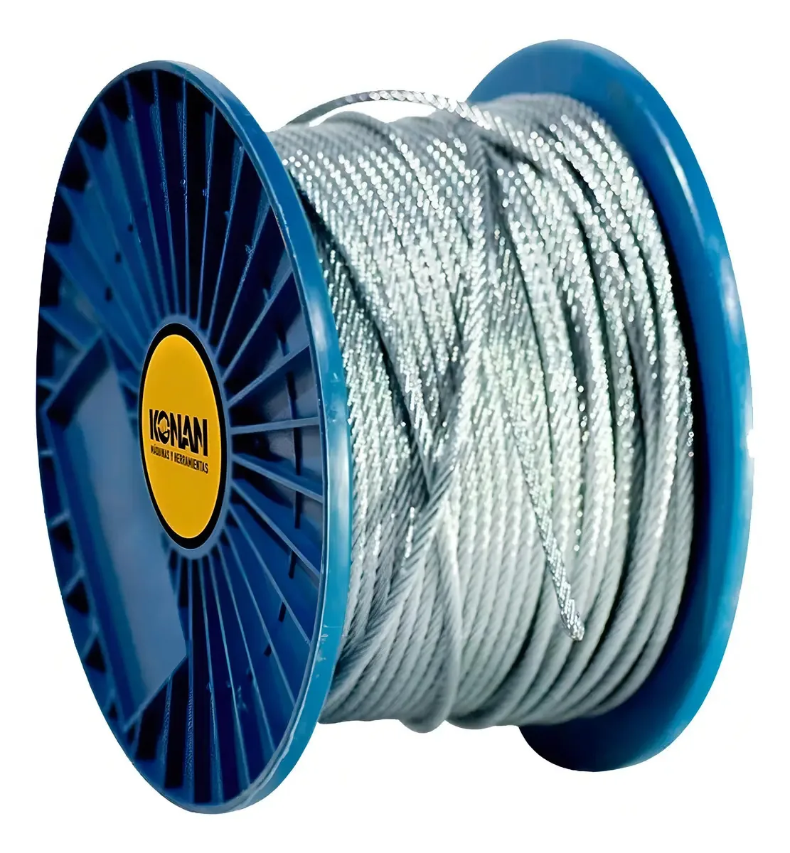 Cabo de aço Ø 4 mm 6x7 x 100 Mts Konan