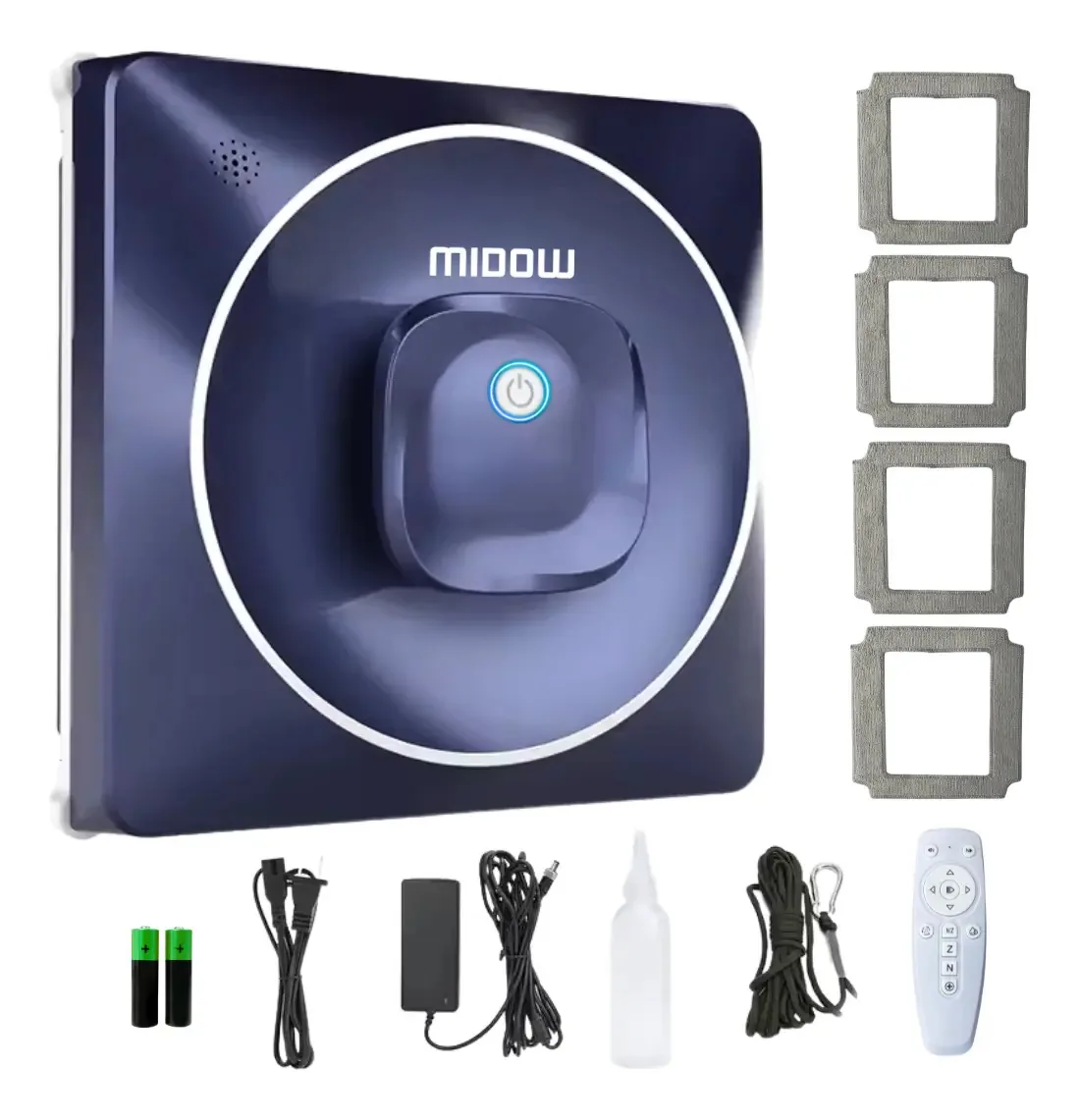 Interior exterior exterior do robô limpador de janelas inteligente Midow 72w azul