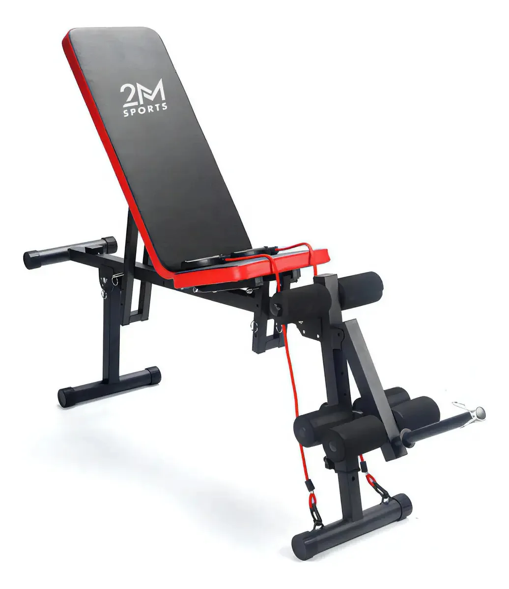 Banco de peso multiangular ajustável, bíceps, faixa elástica, ginástica, 2 m, esportes e fitness