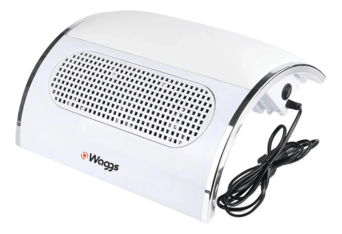 Extrator de pó Waggs White Manicure e bolsa coletora