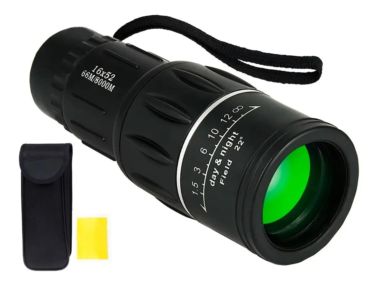 Poderoso telescópio monocular portátil com visor de longo alcance