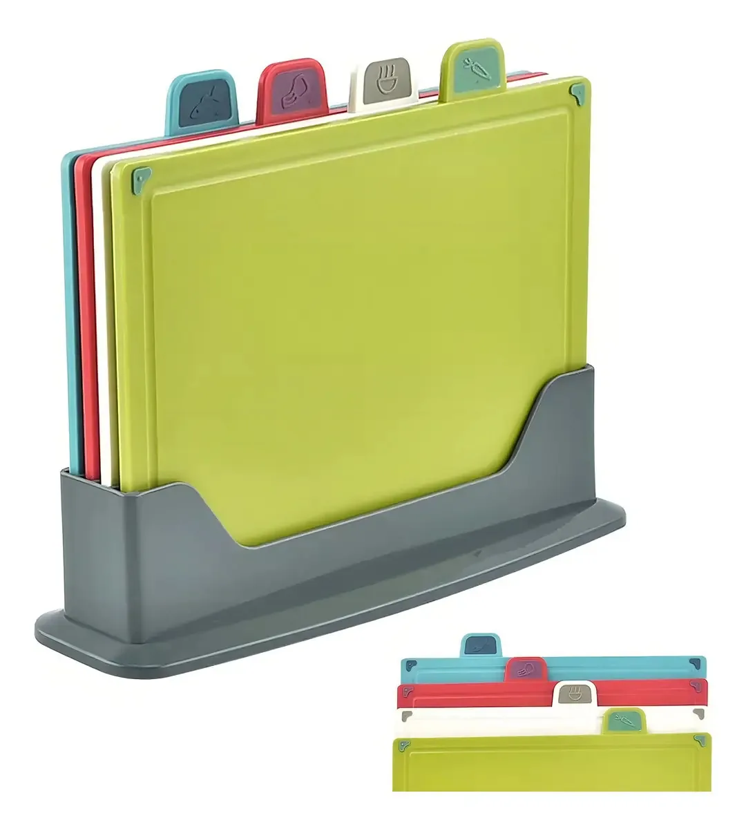 Conjunto de 4 tábuas de cozinha Filoshark Color Shark504