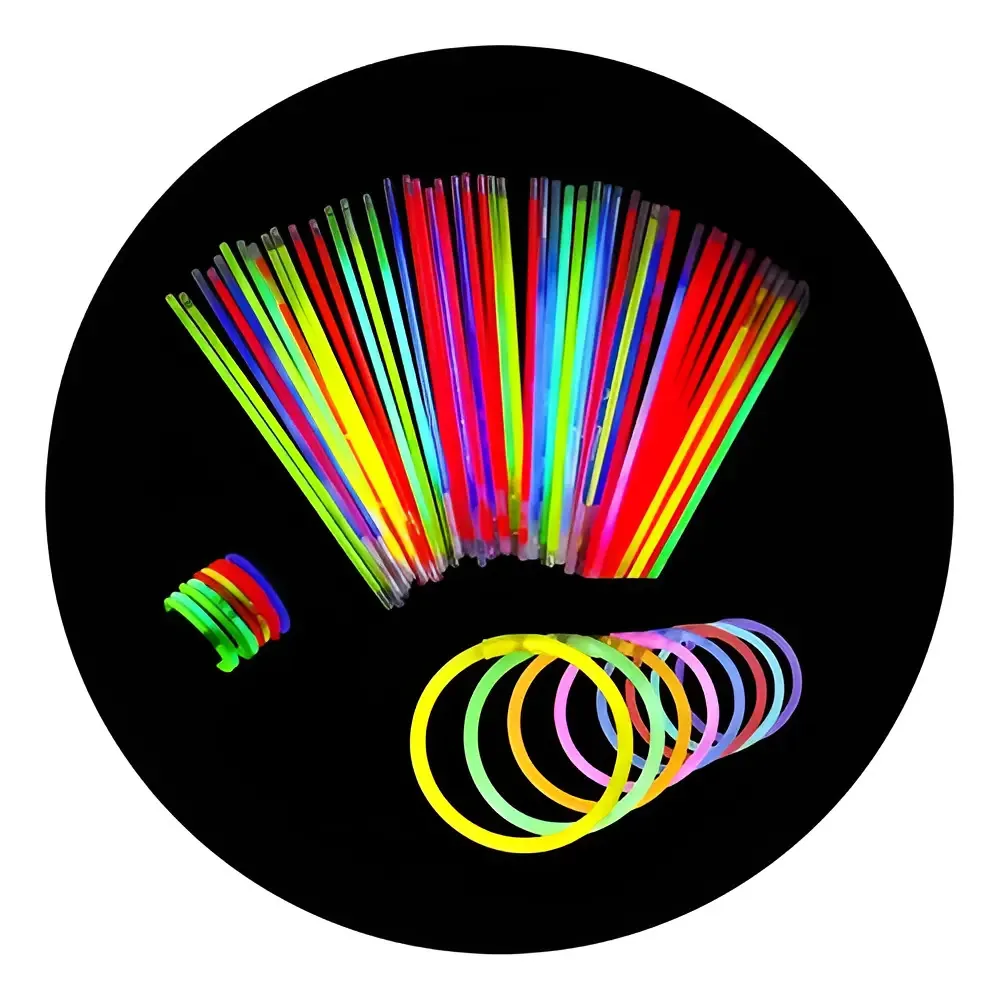 100 pulseiras luminosas químicas Fiesta Cotillon Neon