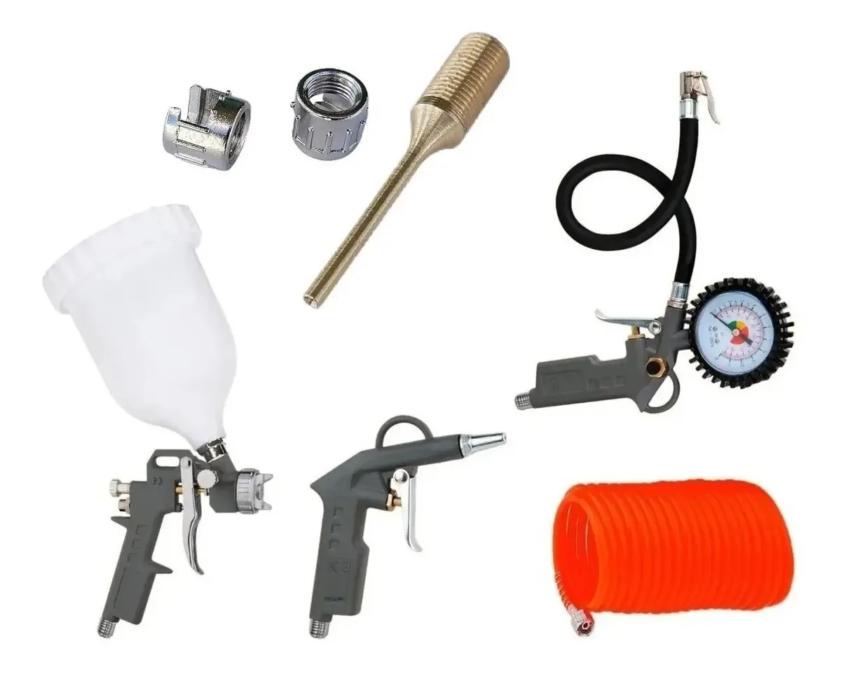 Acessórios do kit de compressor de ar Paint Gun Inflate 1/4