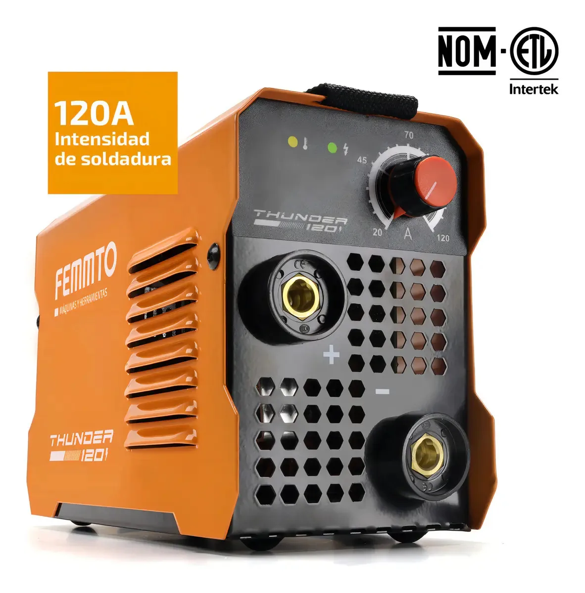Máquina de solda inversora portátil Femmto Thunder 120 60Hz - Máquina de solda