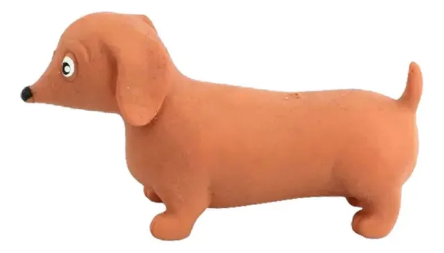 Cachorro de salsicha Shaky Friends com areia