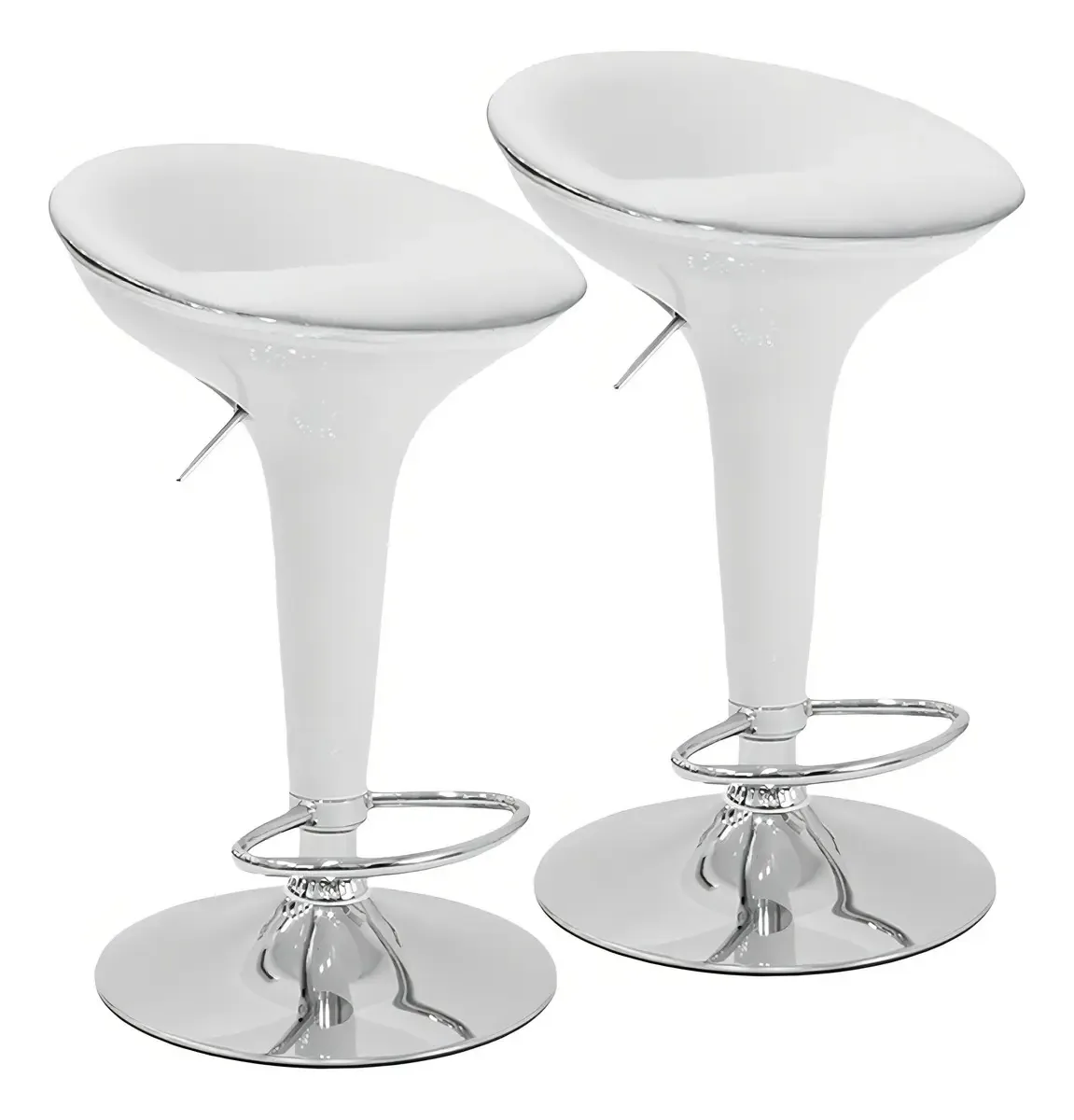 Banqueta de café da manhã Newmo X2 Bar Bar Seat White Seat