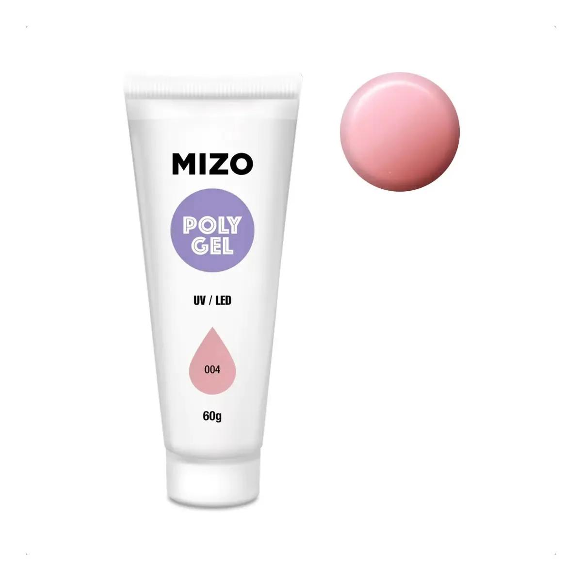 Construção de unhas Mizo Polygel 60 ml Cor 004