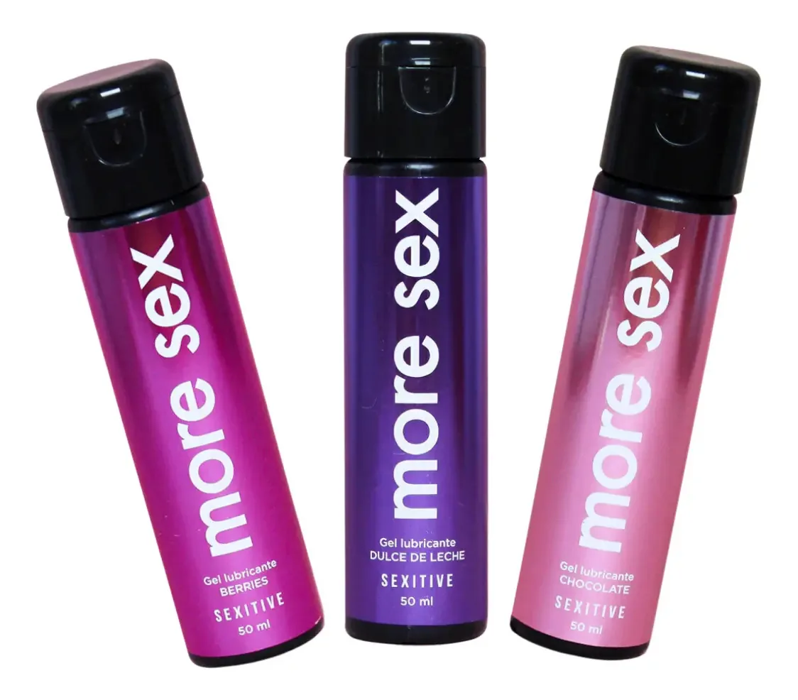 Combo 3 Lubrificantes Íntimos Sexitive More Sex Saborizados
