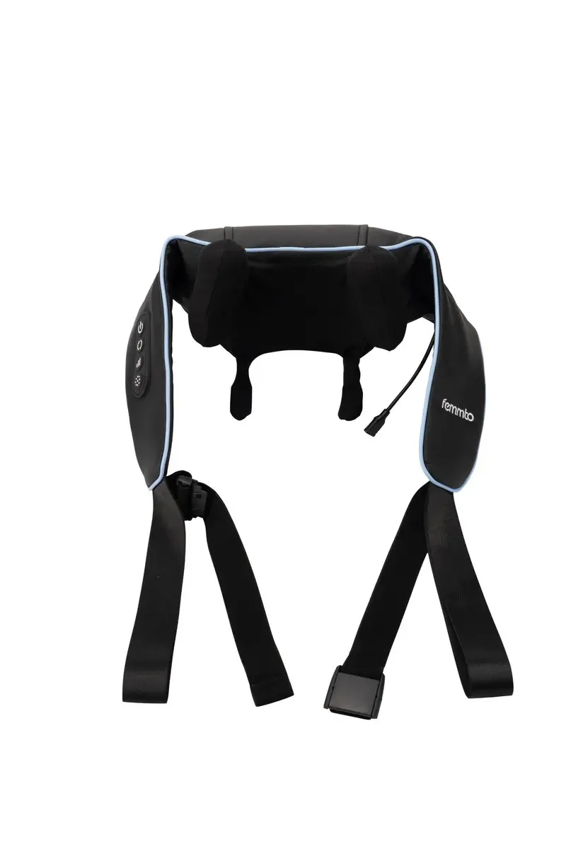 Massageador cervical portátil, pescoço e ombro com massagem térmica Shiatsu
