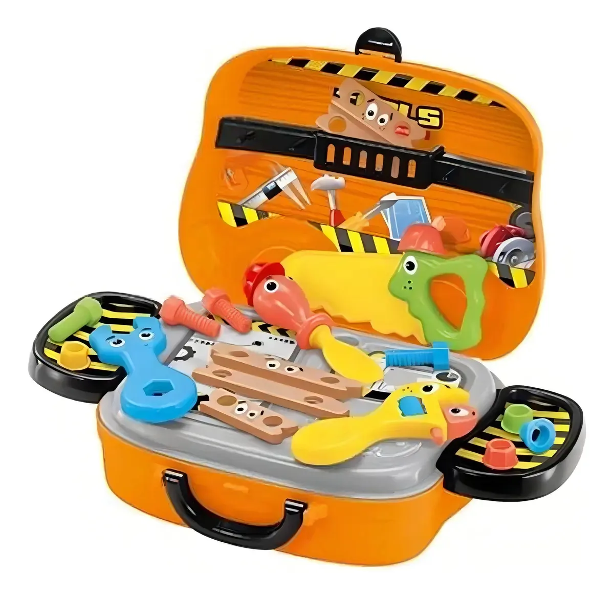 Mini mala de oficina infantil com ferramentas e rodas 7955