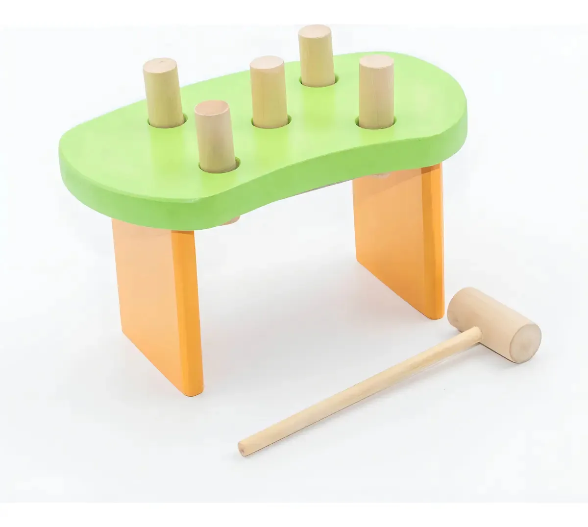 Jogo educativo infantil Unloading Bank With Hammer 5 Sticks Light Green