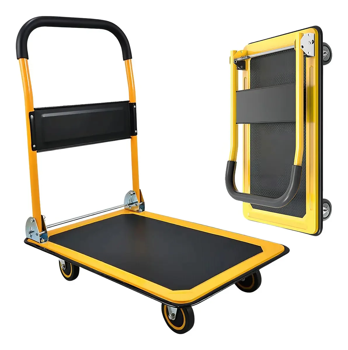 Caminhão de plataforma dobrável Zorra reforçado para transportar 150 kg