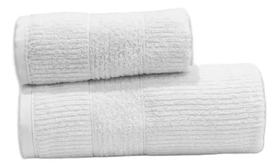 Conjunto de toalhas e toalhas Arciel 360 Gr/m2 100% algodão liso branco Ibera