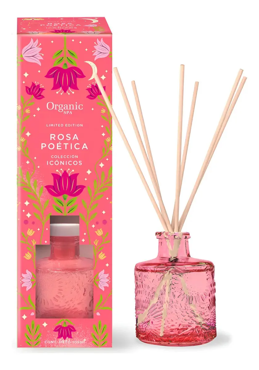 Difusor de ambiente X100ml Rosas Organic Spa