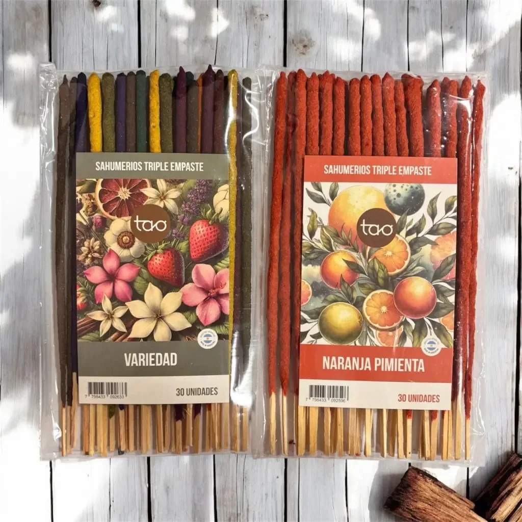 Pacote de fragrâncias Sahumerios Tao Triple Filling X30 Rods X1 Gardenias