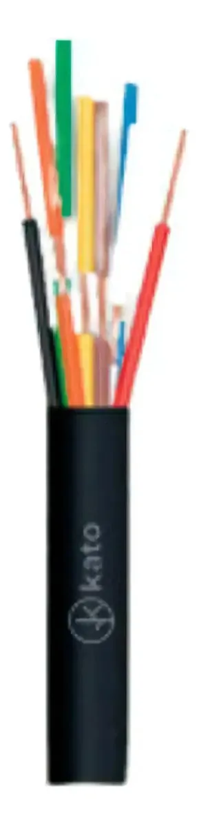 Cabo Comando Kato 2x250mm Som Preto