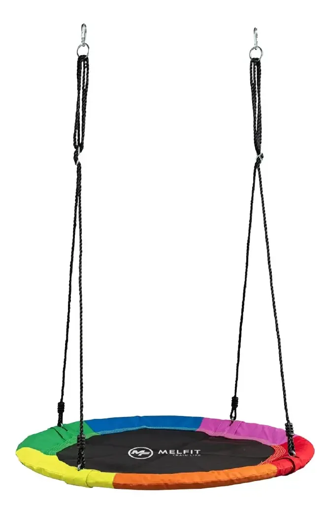 Melfit Hanging Circular Swing Hammock, jogos infantis, cor da árvore, multicolorido