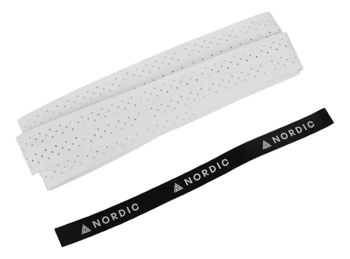 Capa de alça perfurada em relevo branca Nordic Breeze